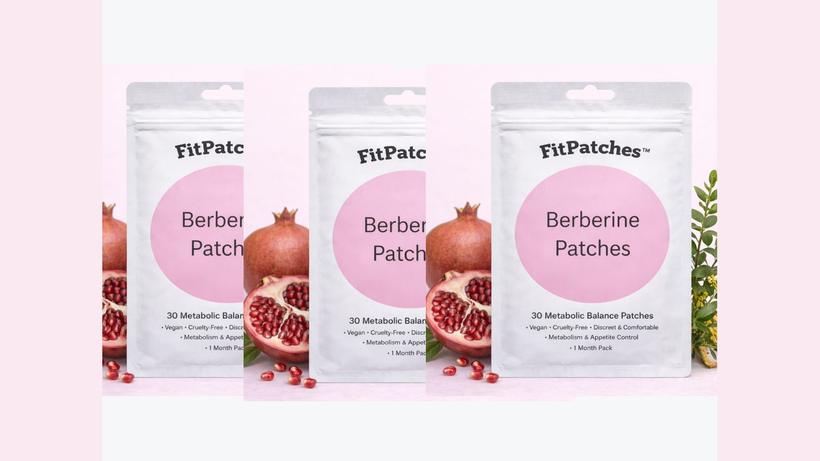 FitPatches — 3 пакета берберинови лепенки, 2+1 подарък