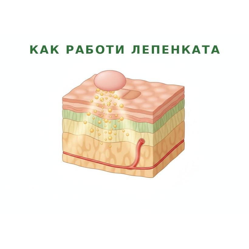 Как работи лепенката — берберинът преминава през кожата право в кръвта